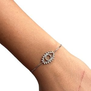 Evil Eye Rhinestone Crystal Bracelet